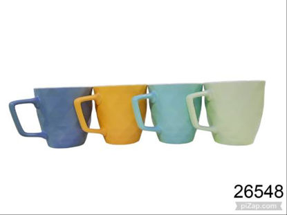 Imagen de TAZA CERAMICA COLORES 400ML 7.26